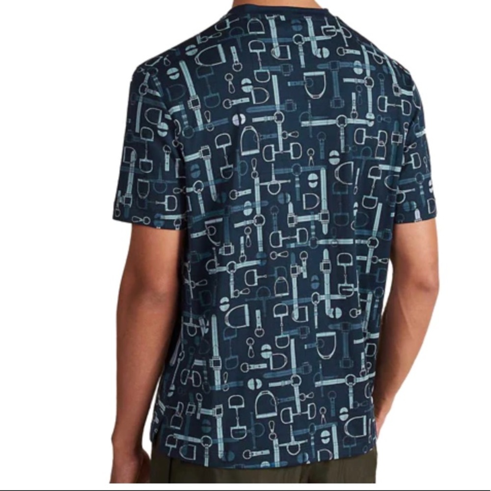 SOLD!!! Hermes Cotton Navy Blue T-Shirt for Men size XXL - Picture 5 of 13